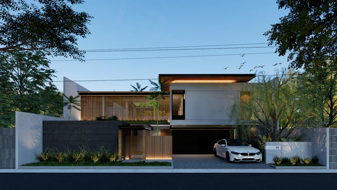 design minimalist tropical contemporary house