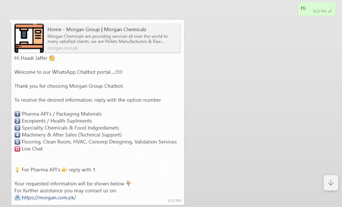 create a whatsapp chatbot for your business