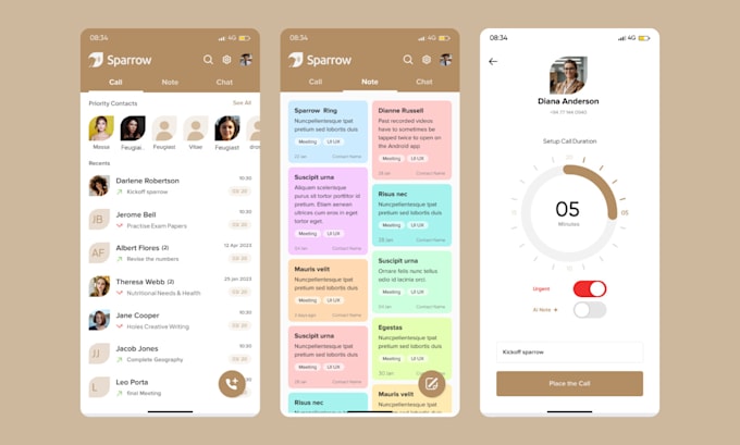 Design user friendly mobile app ui ux for ios and android by Atheebh ...