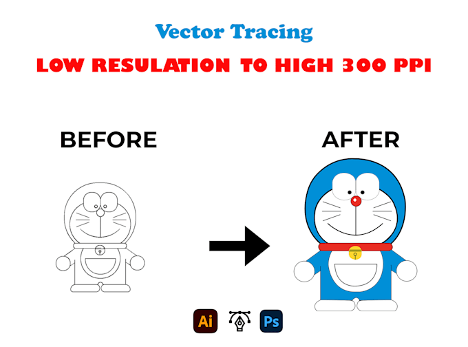 perfectly trace skatch, image logo in vector in 3 hour