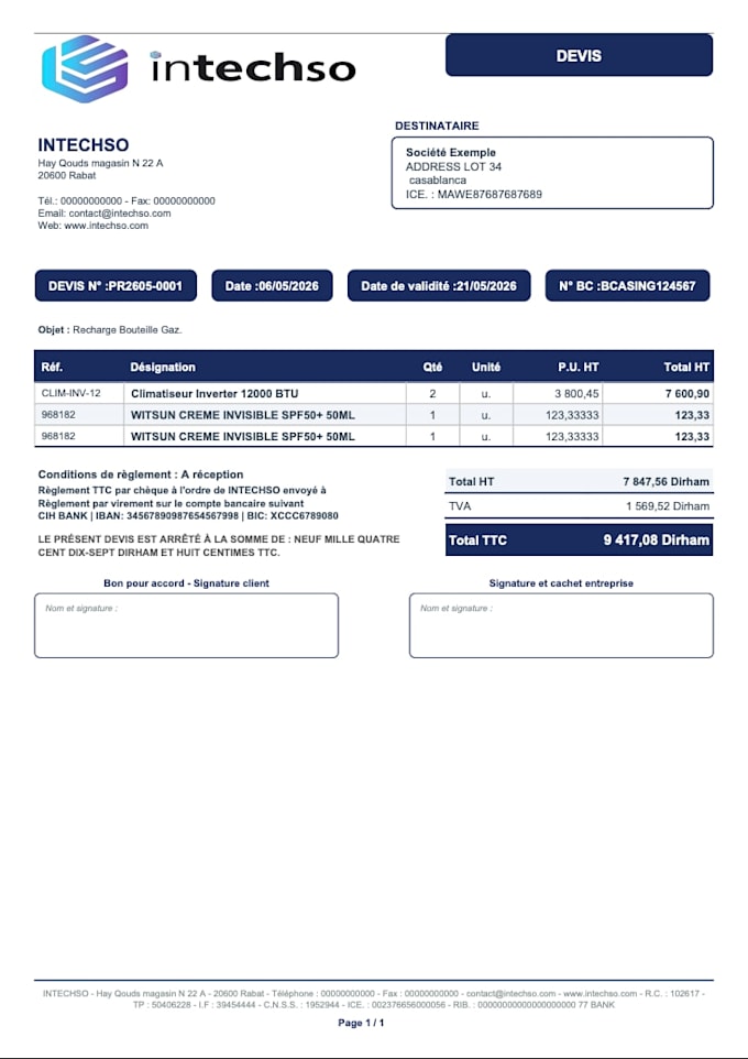 dolibarr custom PDF template module design