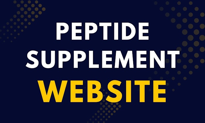 build fda compliant peptide website research ecommerce peptide shopify store