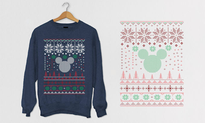 do ugly christmas sweater or t shirt design