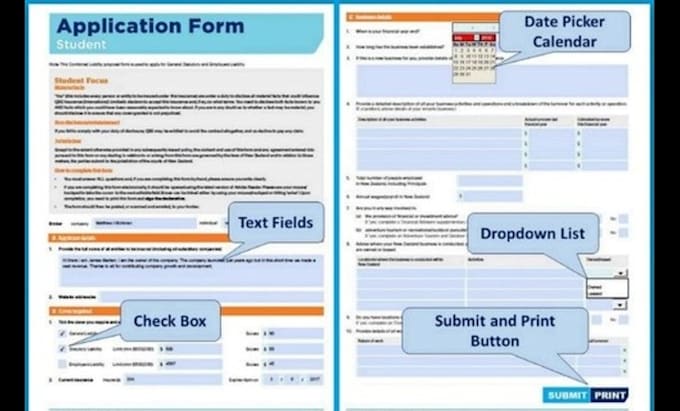 create fillable pdf form or design fillable PDF form