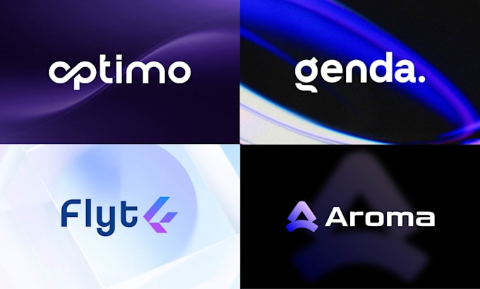 design a futuristic wordmark logo for your brand