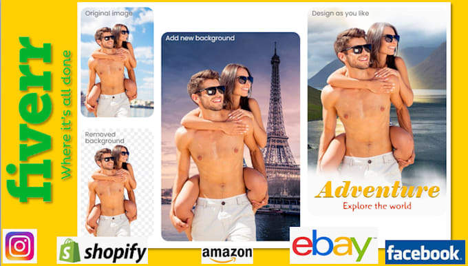 remove backgrounds and cut out photos professionally for ecommerce web store