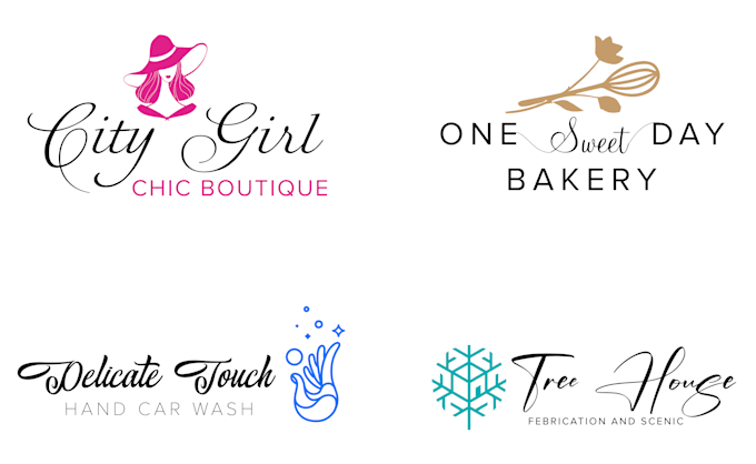 do modern handwritten and signature logo design