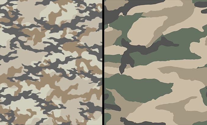 design and redesign camouflage seamless pattern for you