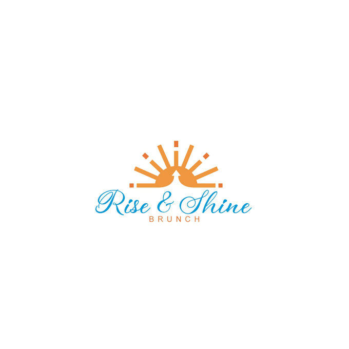 design renowned credible rise shine brunch logo