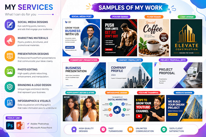 design stunning marketing materials professionally