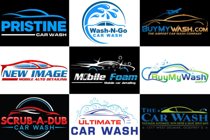 design outstanding car wash logo with express delivery