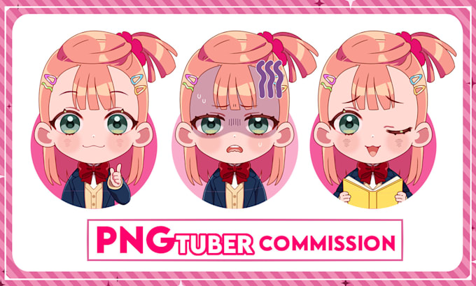 draw pngtuber avatar in anime style