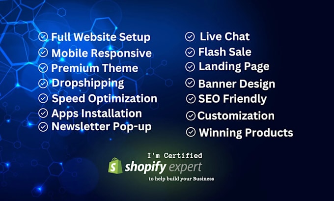 create a professional shopify website design, shopify store design or redesign