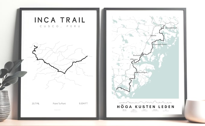 design a modern, custom street map print for you