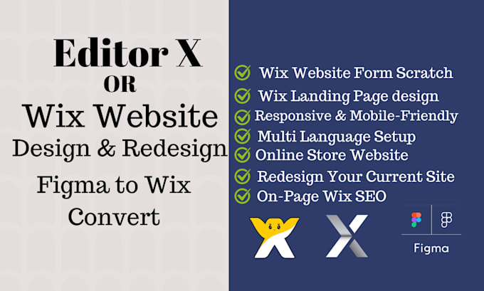 design wix studio and editor x website or figma to wix