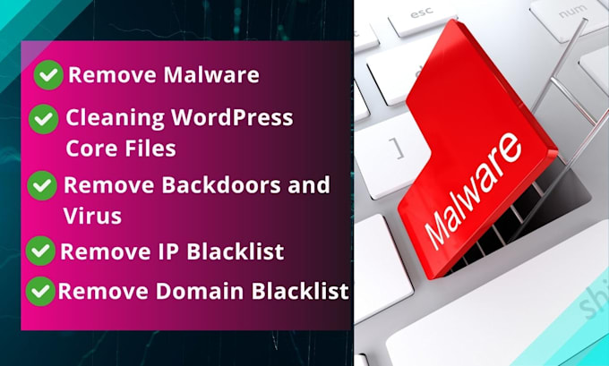 remove malware from website, red warning, blacklist removal