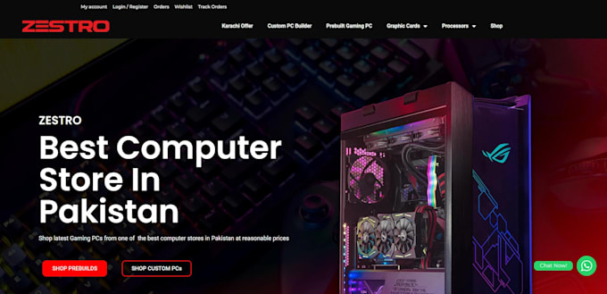 be your front end web developer using HTML, CSS, javascript