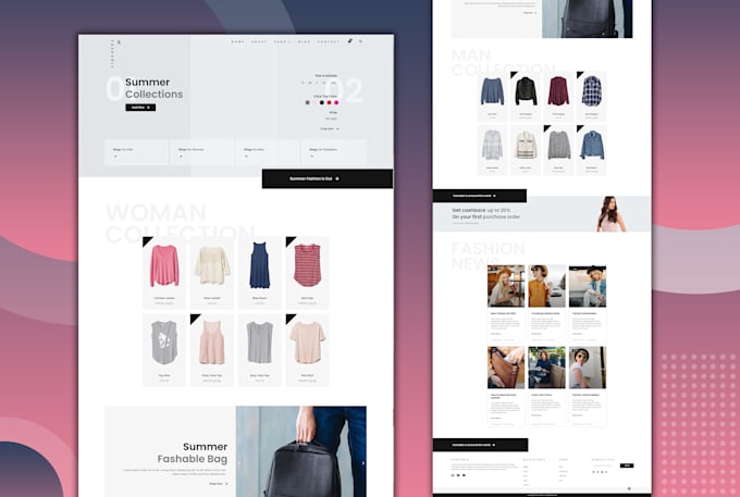 convert figma, xd,HTML, squarespace, wix to wordpress website elementor pro,divi