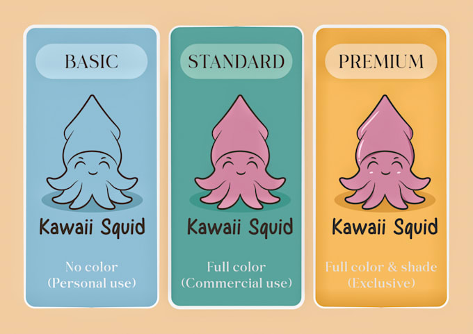 make kawaii cute and minimal logo