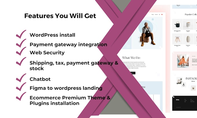 design online store with woocommerce or upload products or build website