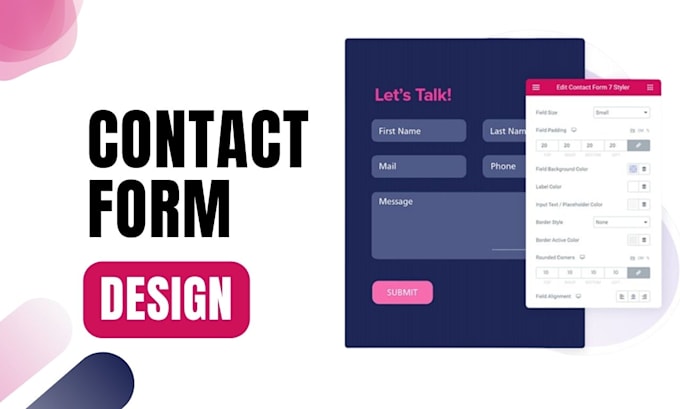create or design wordpress contact form and fix contact form 7 issues
