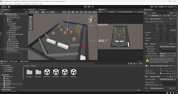 Develop 3d games using unity engine simple or complex, by your request ...