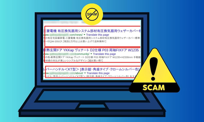 fix browser red warning, SEO spam and blacklist, false positive removal