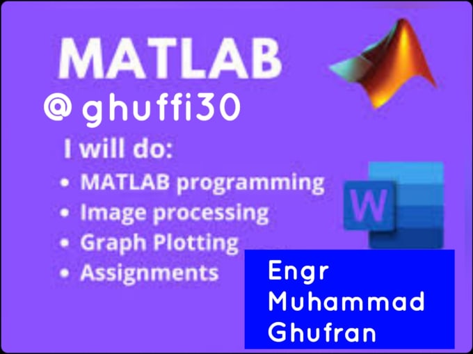 Do matlab programming simulation and gui tasks by Ghuffi30 | Fiverr