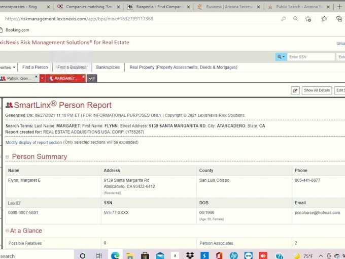 do real estate skip tracing of sell, rent, vacant, auction and bank owned proper