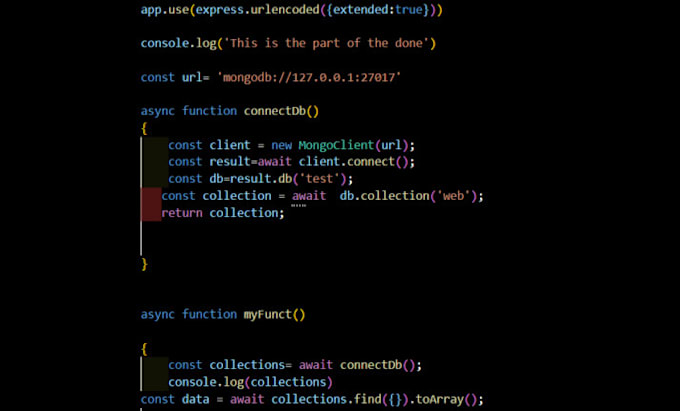 do node js backend development
