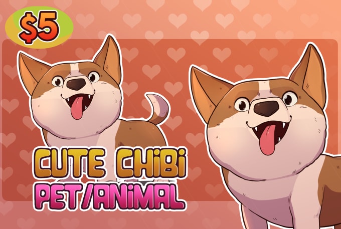 draw cute chibi pet animal cartoon
