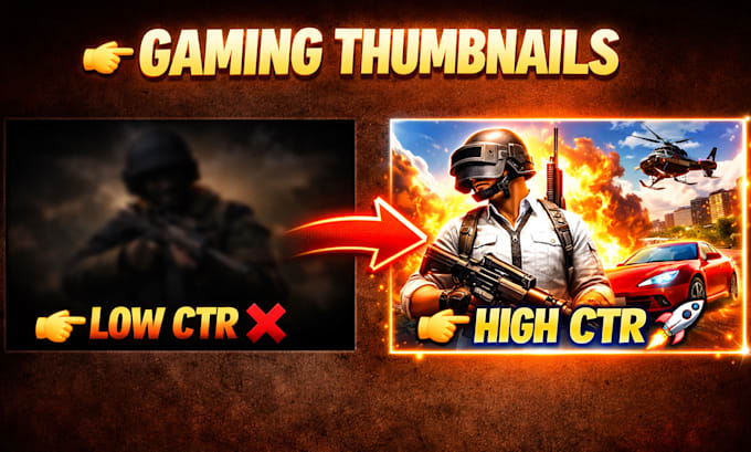 design gaming youtube thumbnails that boost CTR
