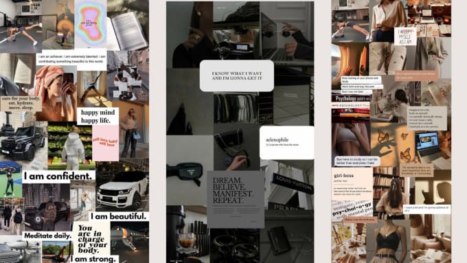 design personalized vision board and creative vision board