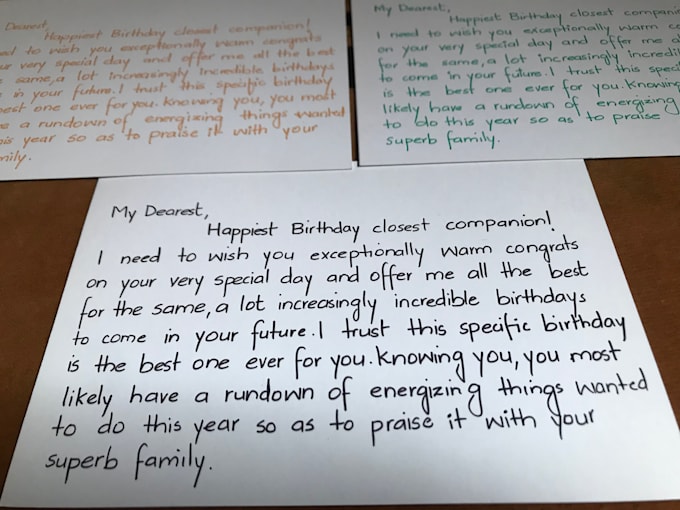 create handwritten letters and cards
