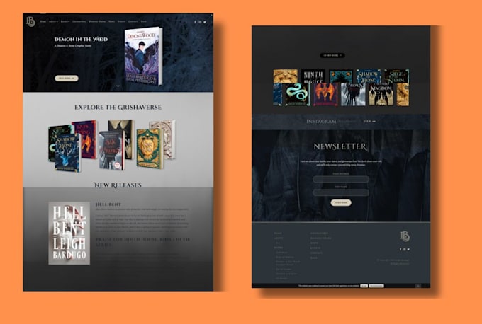 develop book author website with wordpress