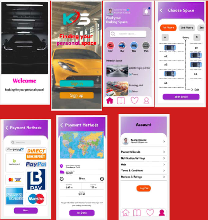 Do ui ux design for your website or mobile app by Kashighouri | Fiverr