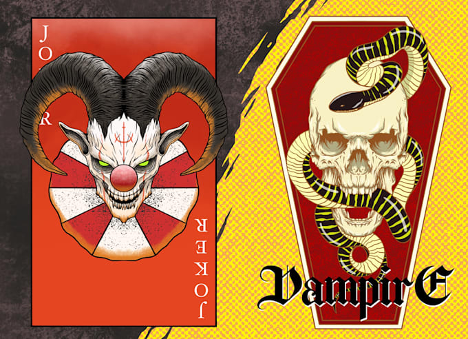 do custom illustrations for your thsirt and merch