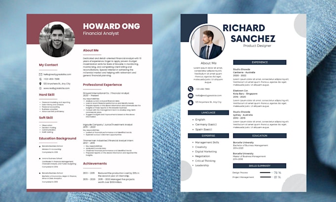 make your resume or cv design in google docs or ms word within 3 hr