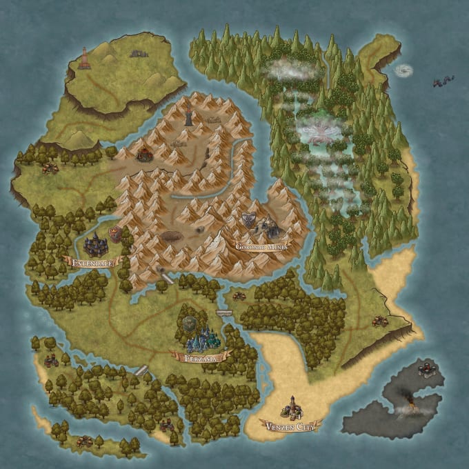 Make you a custom dnd map by Nevmis | Fiverr