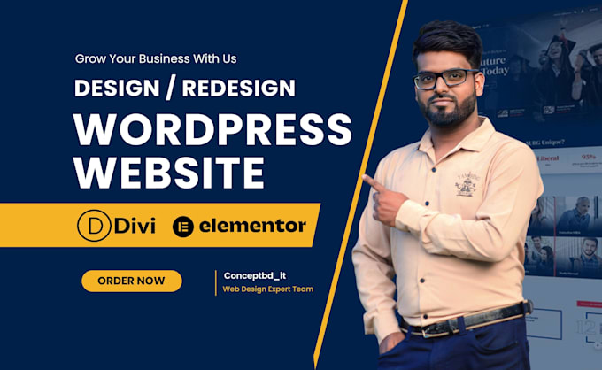 be your divi expert for divi wordpress website using divi builder by divi theme