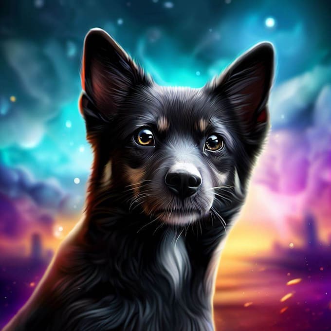 create a custom pet portrait