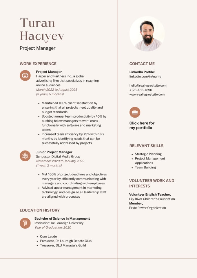 Create cvs for your works by altuntarverd459 fiverr