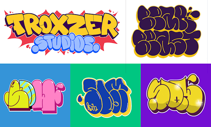 make professional custom name with throwup style