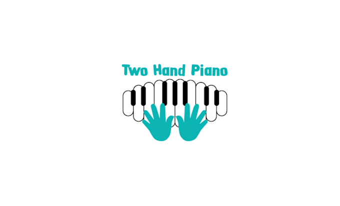 design flawlessly flexible piano keyboard logo