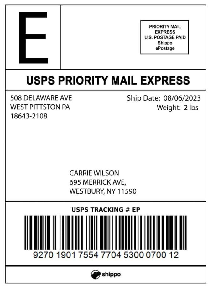 Create usps tracking number, generate usps label for your package by