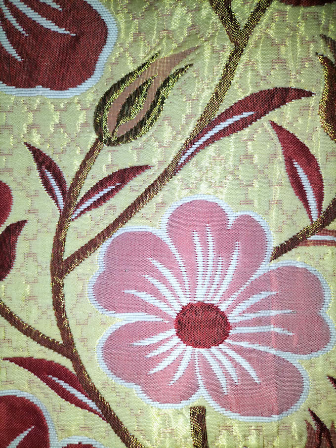 convert the design to a jacquard pattern for fabric weaving