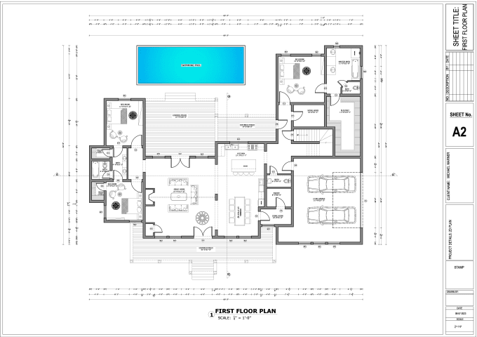 be your architect, draftsman for house permit plans 2d floor drawings in autocad