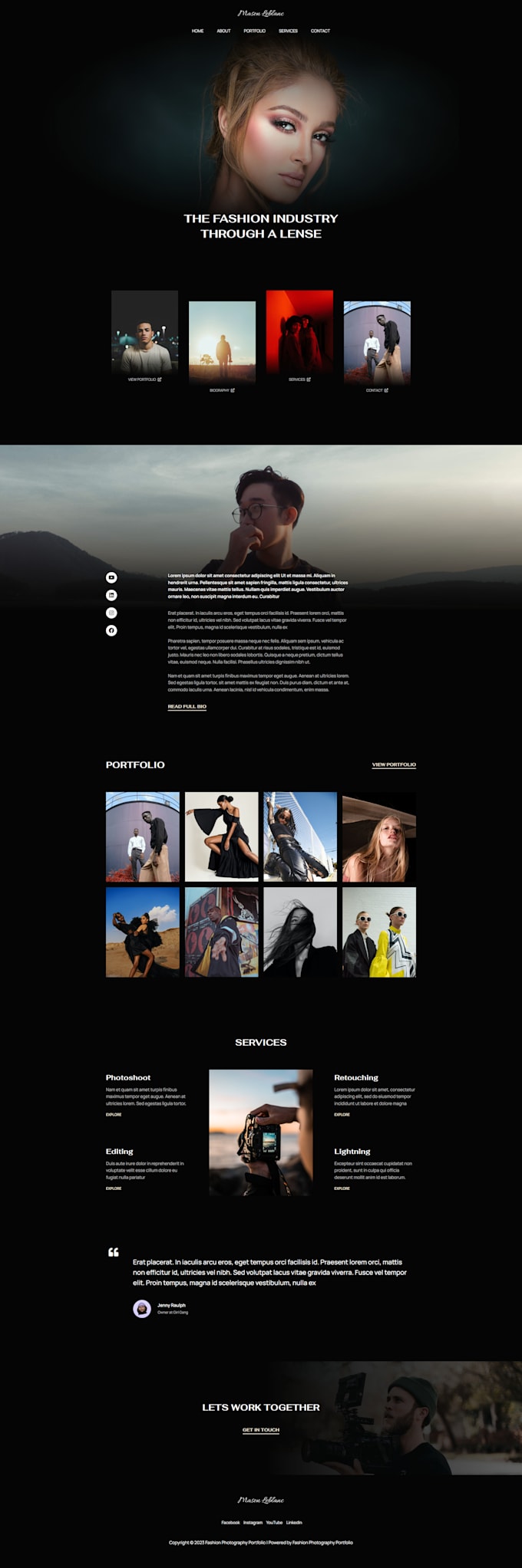 Create portfolio and personal website by Korayd3x | Fiverr