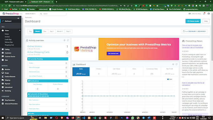 develop prestashop ecommerce store or prestashop module
