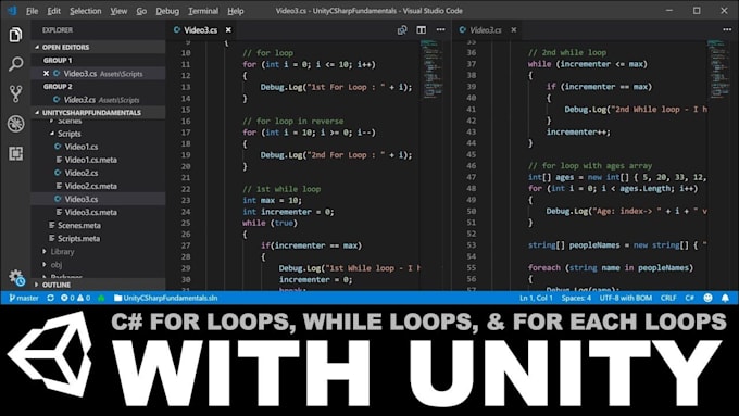 Write a c sharp script for your unity game by Kurtweller1 | Fiverr